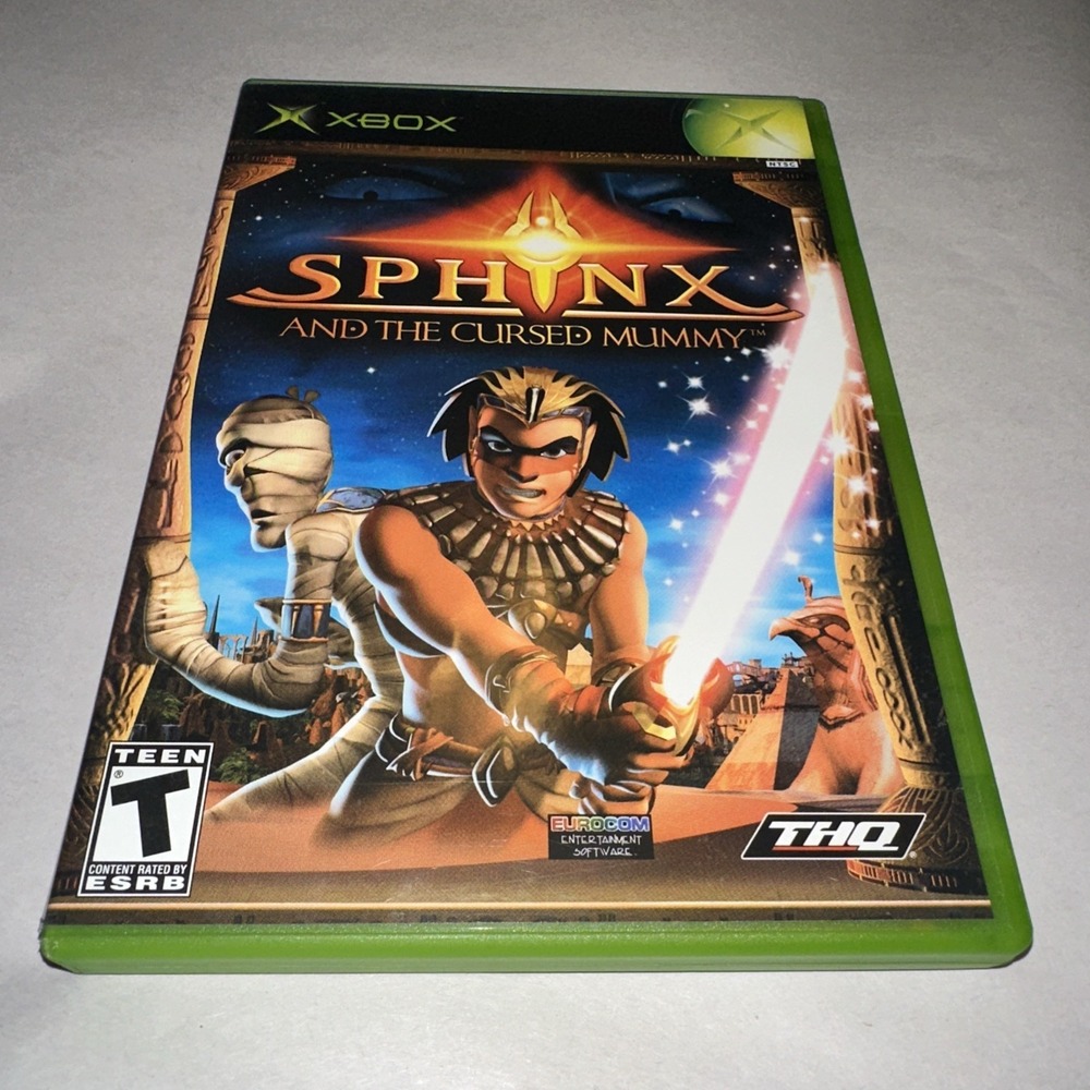 Sphinx and the Cursed Mummy (Microsoft Xbox, 2003) Complete W/ Manual Fast Ship